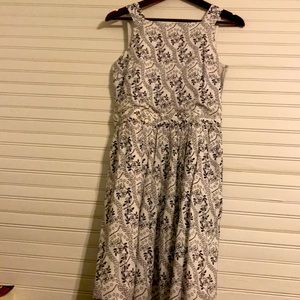 White cut out back dress